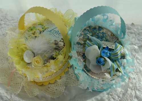 REBEKAH Easter Box Baskets-Victorian Eggs Digi